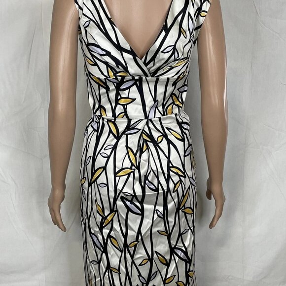 Diane Von Furstenberg Women’s Multi-Color Plunging Neckline Dress – Size 2 – - Picture 3 of 9